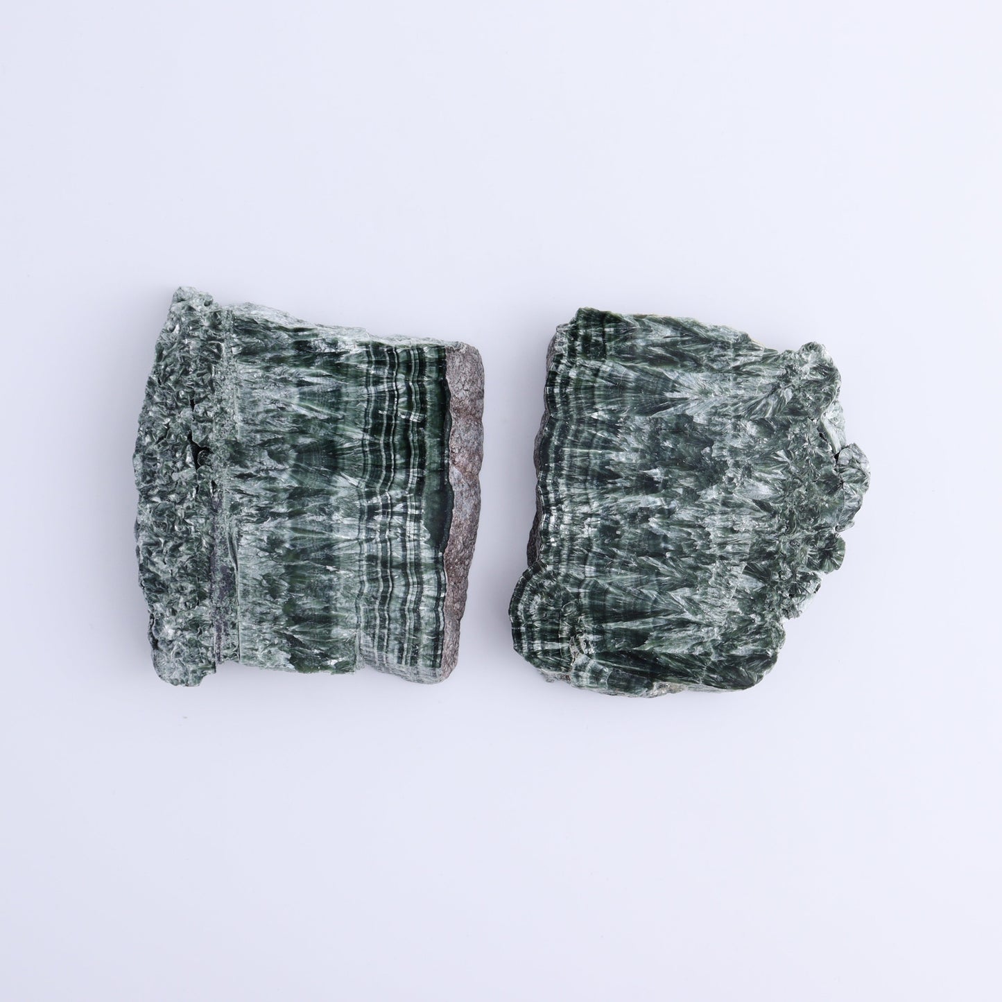Seraphinite Slices Set of 6 - Expert Wholesale and Supplier of Wholesale Crystals & Bulk Gemstones, ["Russia","Seraphinite","Slices and Slabs"]