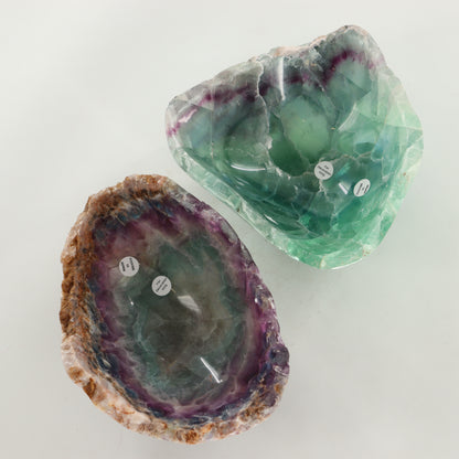 Fluorite Bowls Set of 2 - Expert Wholesale and Supplier of Wholesale Crystals & Bulk Gemstones, ["Bowls","Fluorite","Mexico"]