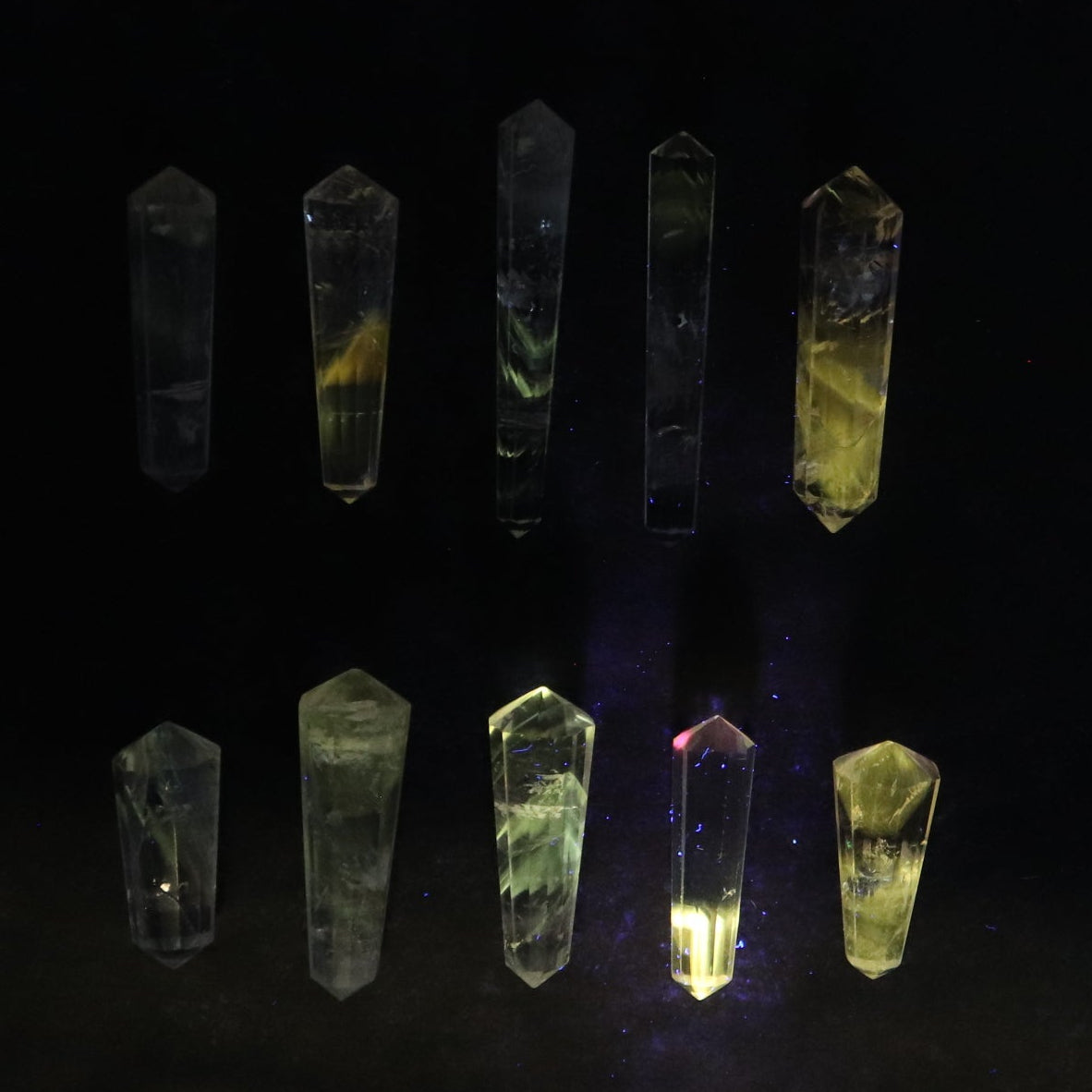 Powellite Amethyst UV Reactive Double Point Set of 10