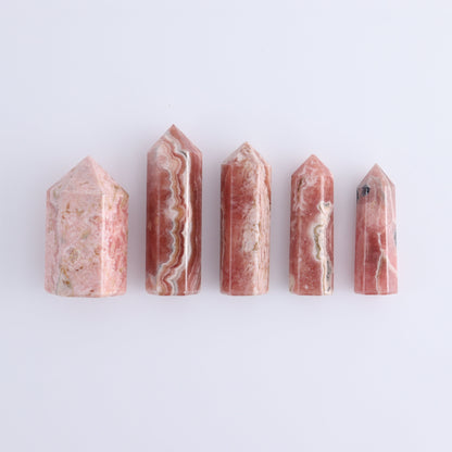 Rhodochrosite Towers Set of 5 - Expert Wholesale and Supplier of Wholesale Crystals & Bulk Gemstones, ["Argentina","Rhodochrosite","Towers"]