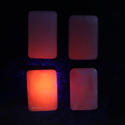 Pink Mangano Calcite Rectangles Set of 12