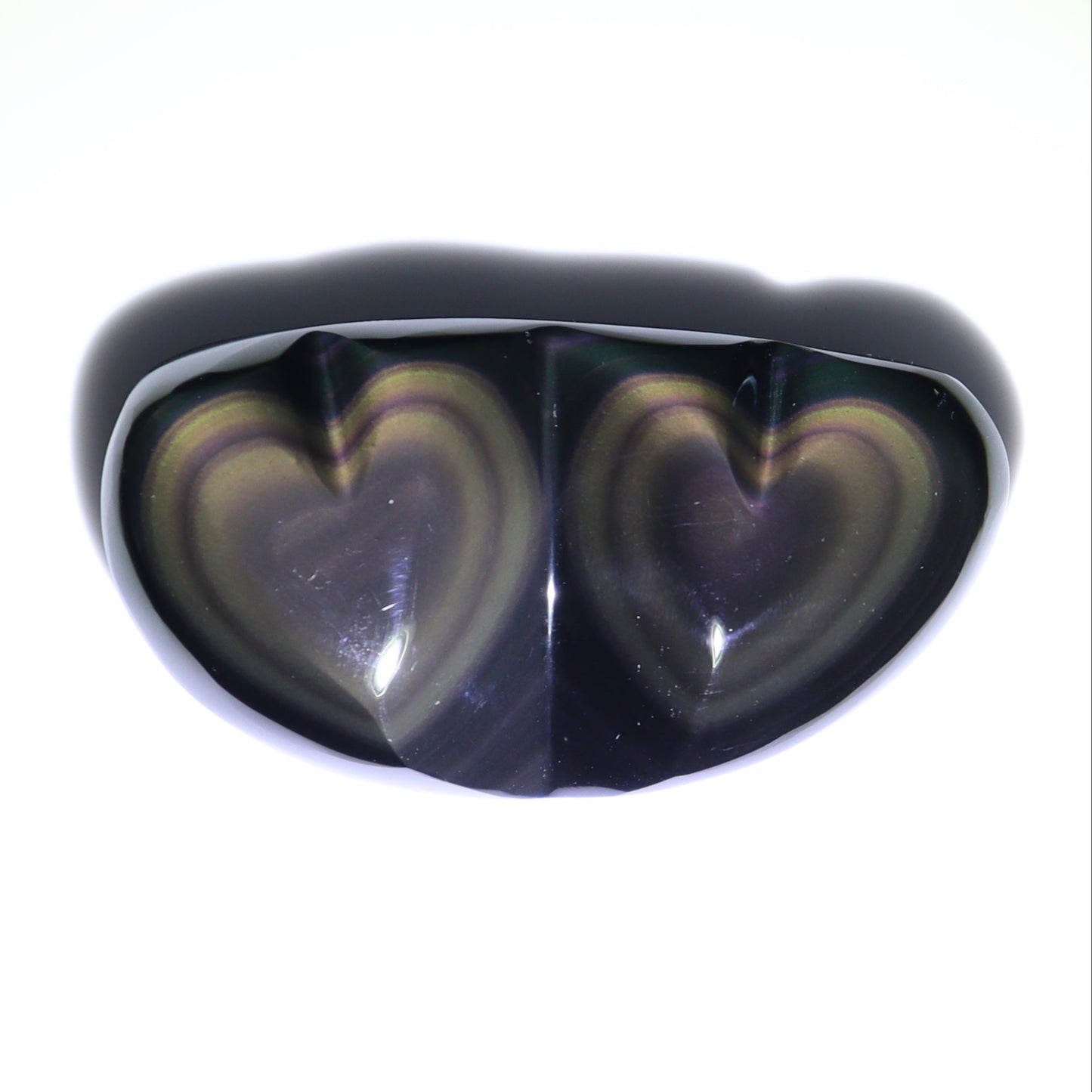 Rainbow Obsidian Heart Pairs Set of 8 - Expert Wholesale and Supplier of Wholesale Crystals & Bulk Gemstones, ["Hearts","Mexico","Rainbow Obsidian"]