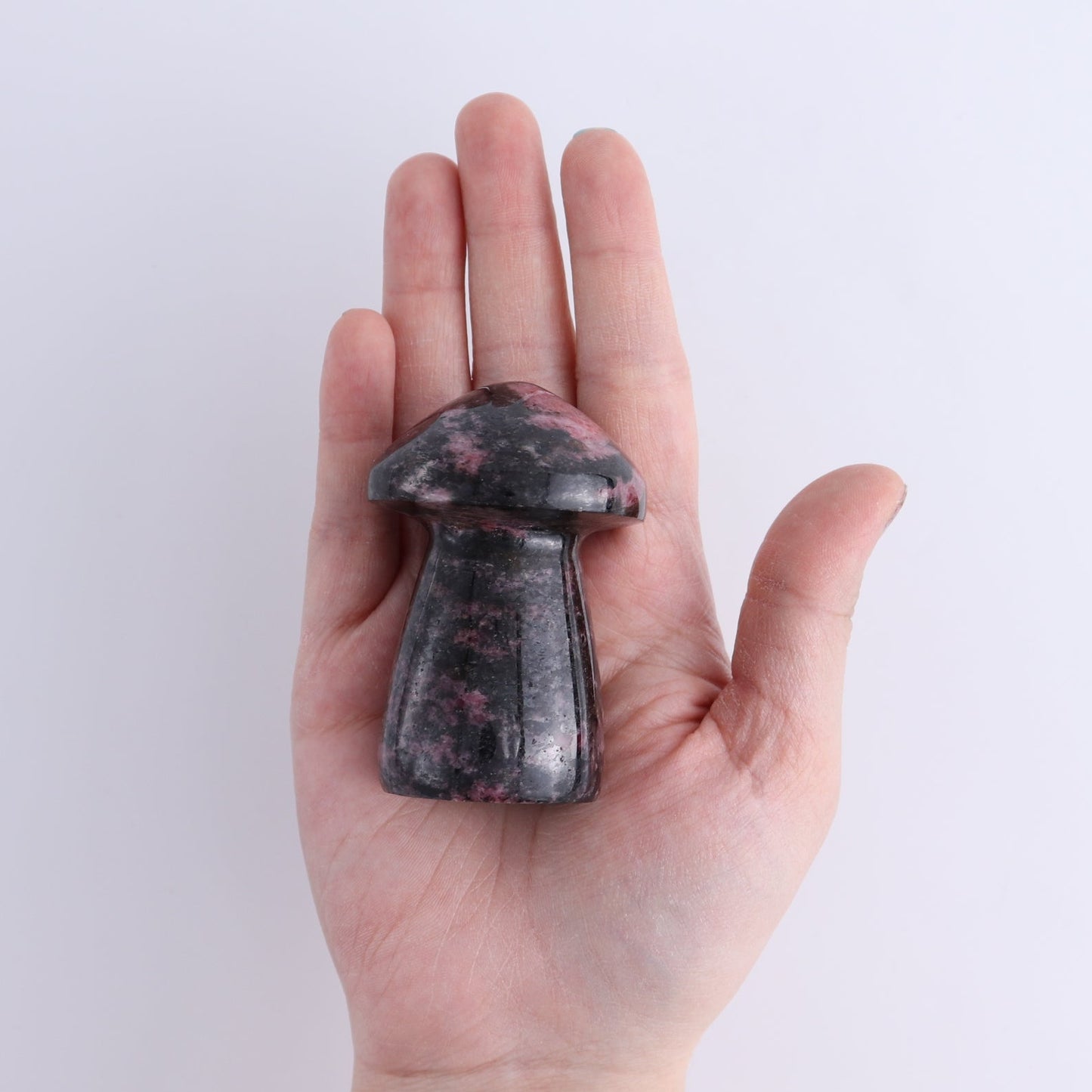 Rhodonite Mushrooms Set of 8 - Expert Wholesale and Supplier of Wholesale Crystals & Bulk Gemstones, ["Mushrooms","Rhodonite"]