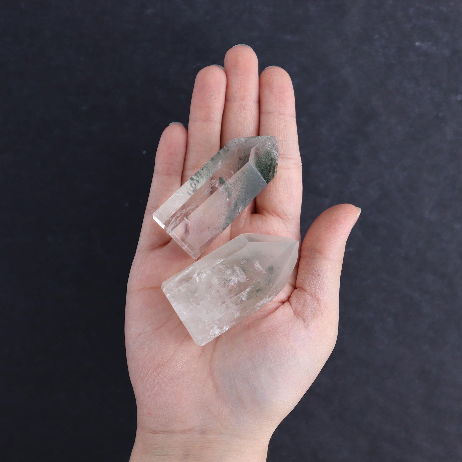 Garden Quartz Towers Set of 6 - Expert Wholesale and Supplier of Wholesale Crystals & Bulk Gemstones, ["Brazil","Garden Quartz","Quartz","Towers"]
