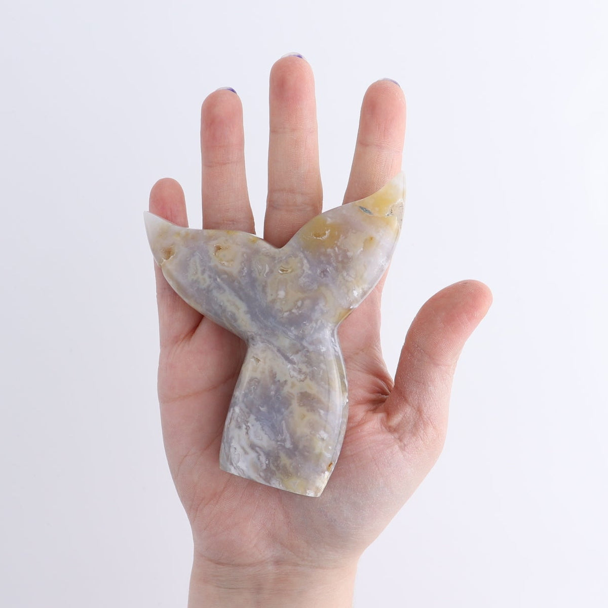 One Mermaid Tail Chalcedony Agate | Mi Esperanza Minerals | Supplier of Crystals and Onyx