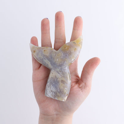 One Mermaid Tail Chalcedony Agate | Mi Esperanza Minerals | Supplier of Crystals and Onyx