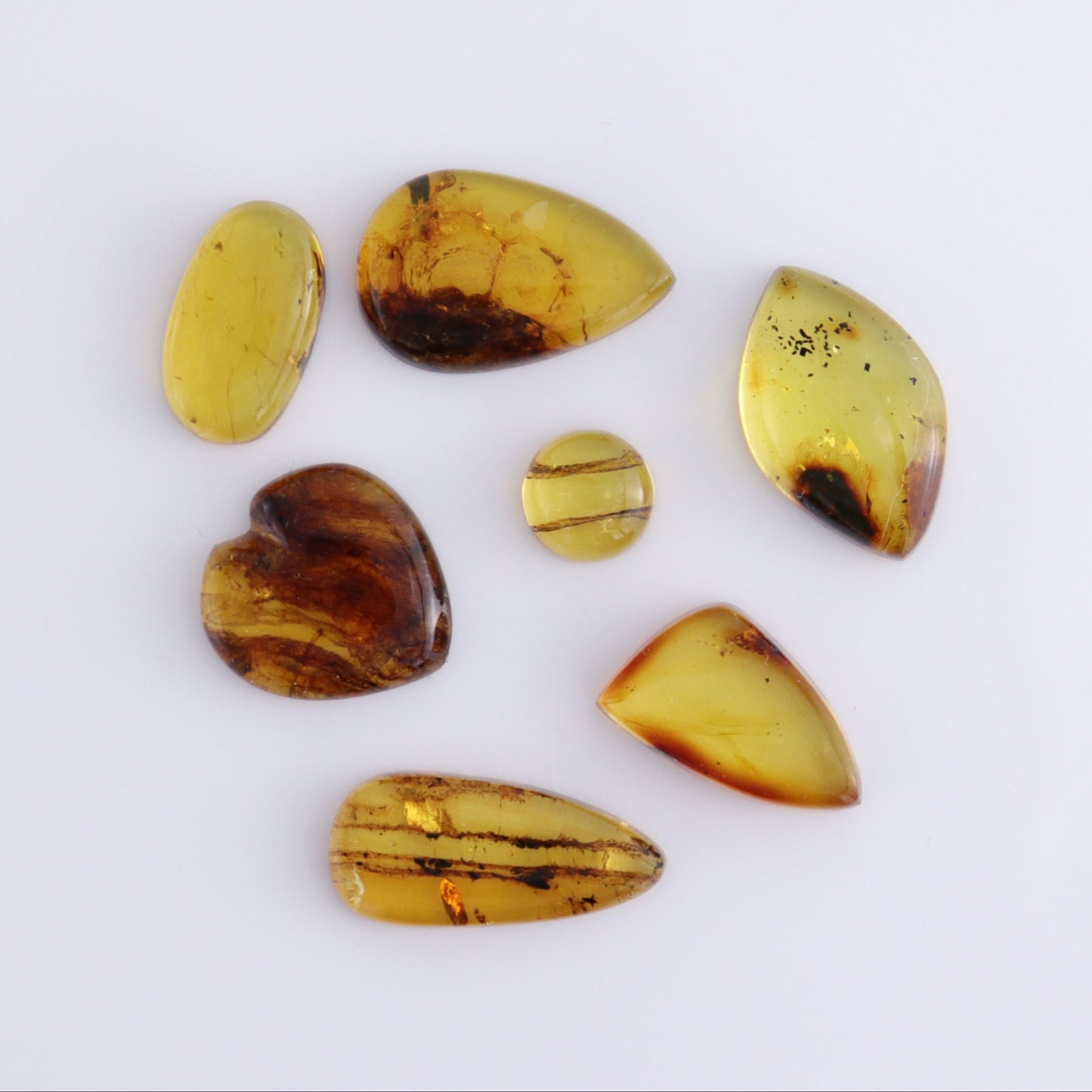 Amber Cabs Set of 12 - Expert Wholesale and Supplier of Wholesale Crystals & Bulk Gemstones, ["Amber","Cabs"]