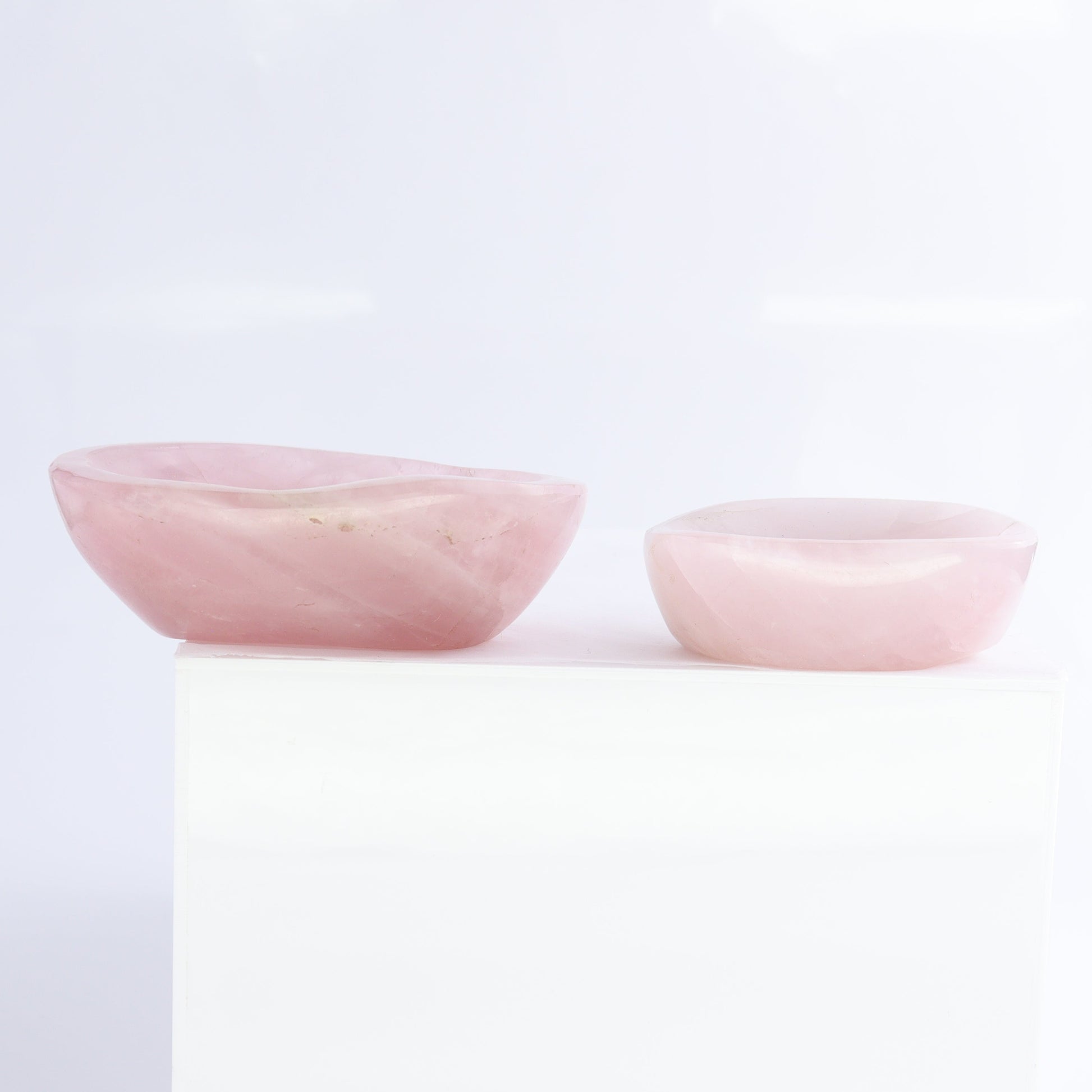 Rose Quartz Bowls Set of 8 - Expert Wholesale and Supplier of Wholesale Crystals & Bulk Gemstones, ["Bowls","Rose Quartz"]