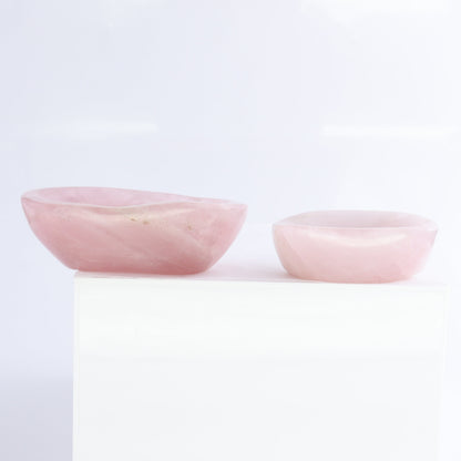 Rose Quartz Bowls Set of 8 - Expert Wholesale and Supplier of Wholesale Crystals & Bulk Gemstones, ["Bowls","Rose Quartz"]