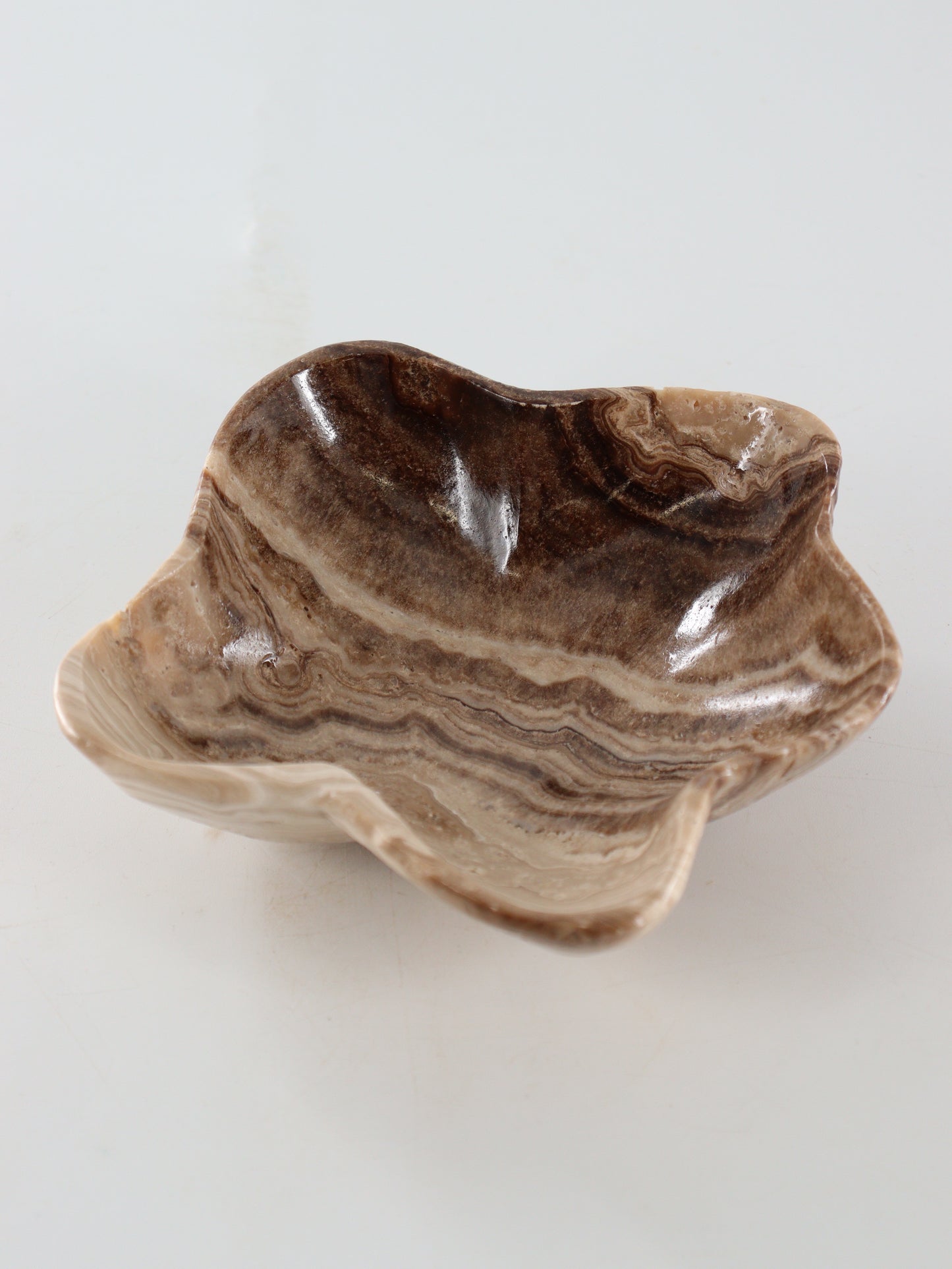 Chocolate Onyx Flower Bowls Set of 4 - Expert Wholesale and Supplier of Wholesale Crystals & Bulk Gemstones, ["Bowls","Catalog Onyx","Mexico","onyx"]