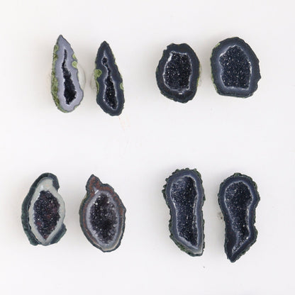 Tabasco Geodes 9 Pairs - Expert Wholesale and Supplier of Wholesale Crystals & Bulk Gemstones, ["Geodes","Tabasco Geode"]
