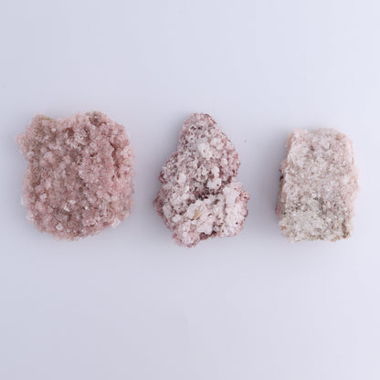 Pink Halite Set of 12 - Expert Wholesale and Supplier of Wholesale Crystals & Bulk Gemstones, ["close_50","Flats","Halite","Pink Halite","United States"]