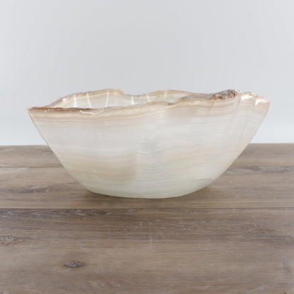 Mexican Onyx/Calcite Bowl 12"