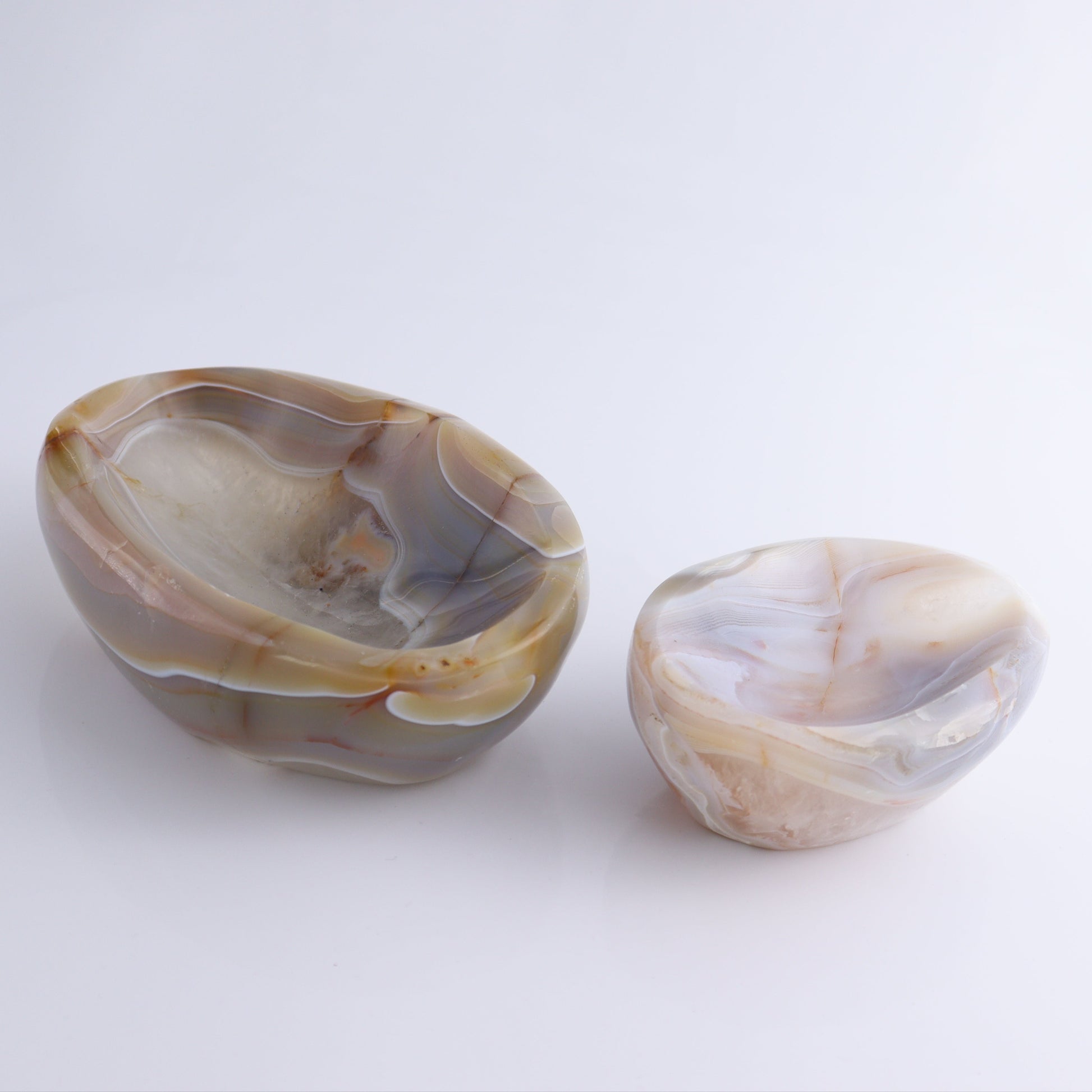 Agate Bowls Set of 2 - Expert Wholesale and Supplier of Wholesale Crystals & Bulk Gemstones, ["Agate","Bowls"]