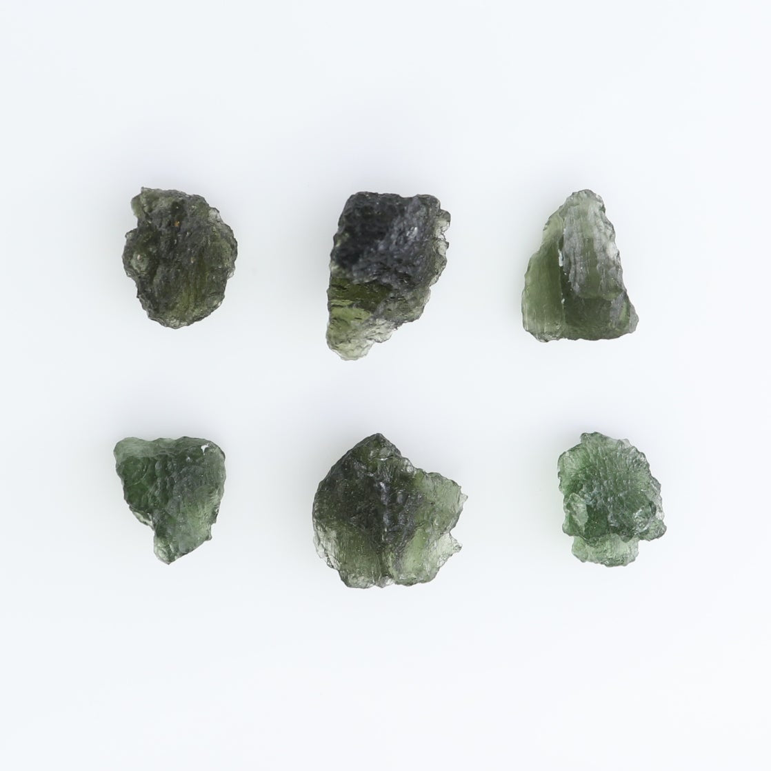 Moldavite Pieces Set of 6