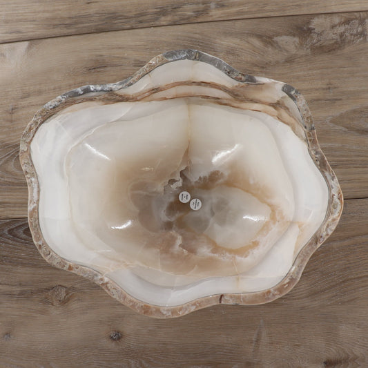 Mexican Onyx/Calcite Bowl 12" - Expert Wholesale and Supplier of Wholesale Crystals & Bulk Gemstones, ["Bowls","Calcite","Mexico","onyx"]