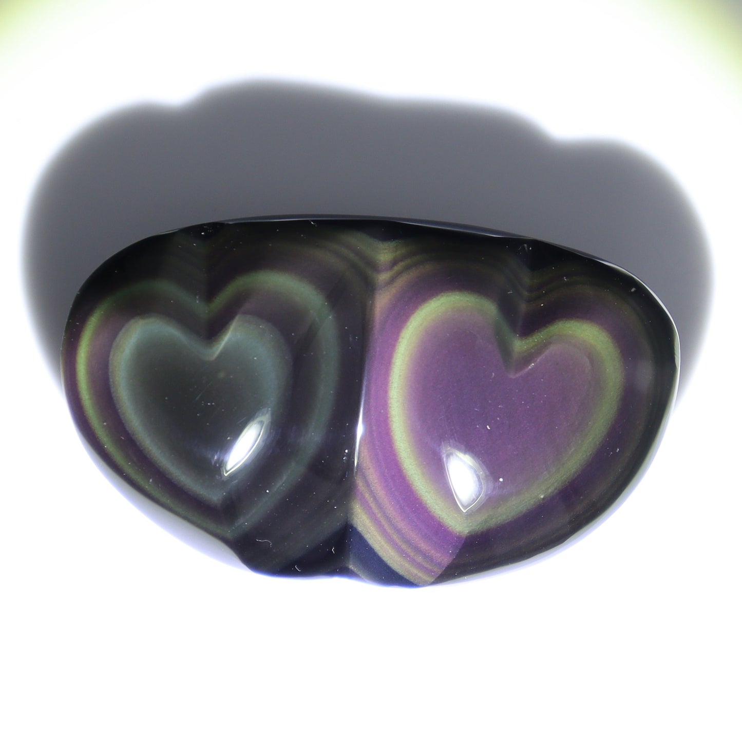 Rainbow Obsidian Heart Pairs Set of 8 - Expert Wholesale and Supplier of Wholesale Crystals & Bulk Gemstones, ["Hearts","Mexico","Rainbow Obsidian"]