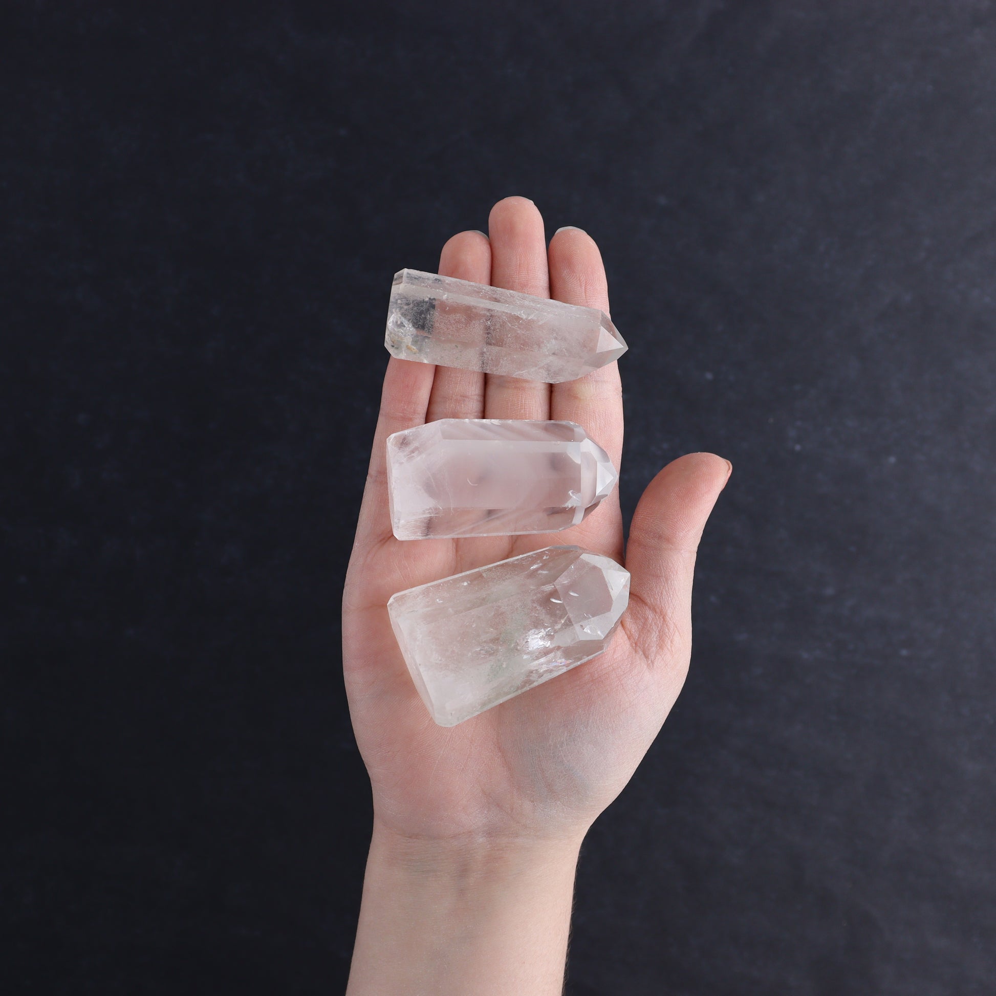 Garden Quartz Towers Set of 12 - Expert Wholesale and Supplier of Wholesale Crystals & Bulk Gemstones, ["Garden Quartz","Points","Quartz","Towers"]