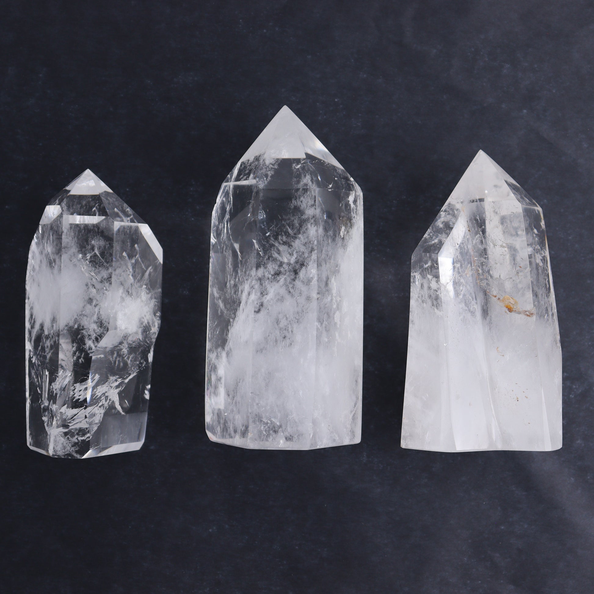 Madagascar Clear Quartz Towers Set of 5 - Expert Wholesale and Supplier of Wholesale Crystals & Bulk Gemstones, ["Madagascar","Quartz","Towers"]