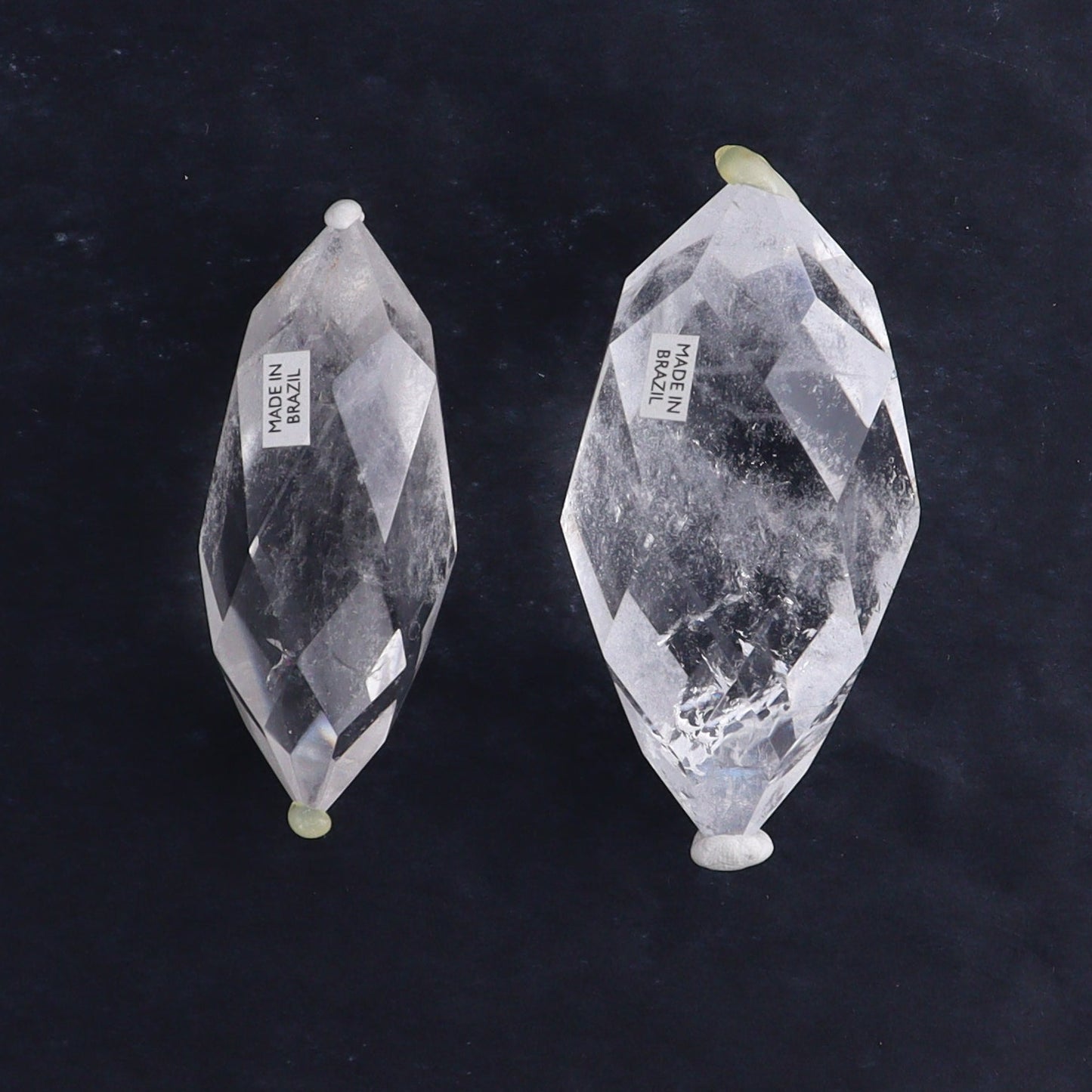 Quartz Faceted Double Points Set of 10 - Expert Wholesale and Supplier of Wholesale Crystals & Bulk Gemstones, ["Brazil","Clear Quartz","Mixed Carvings","Quartz"]