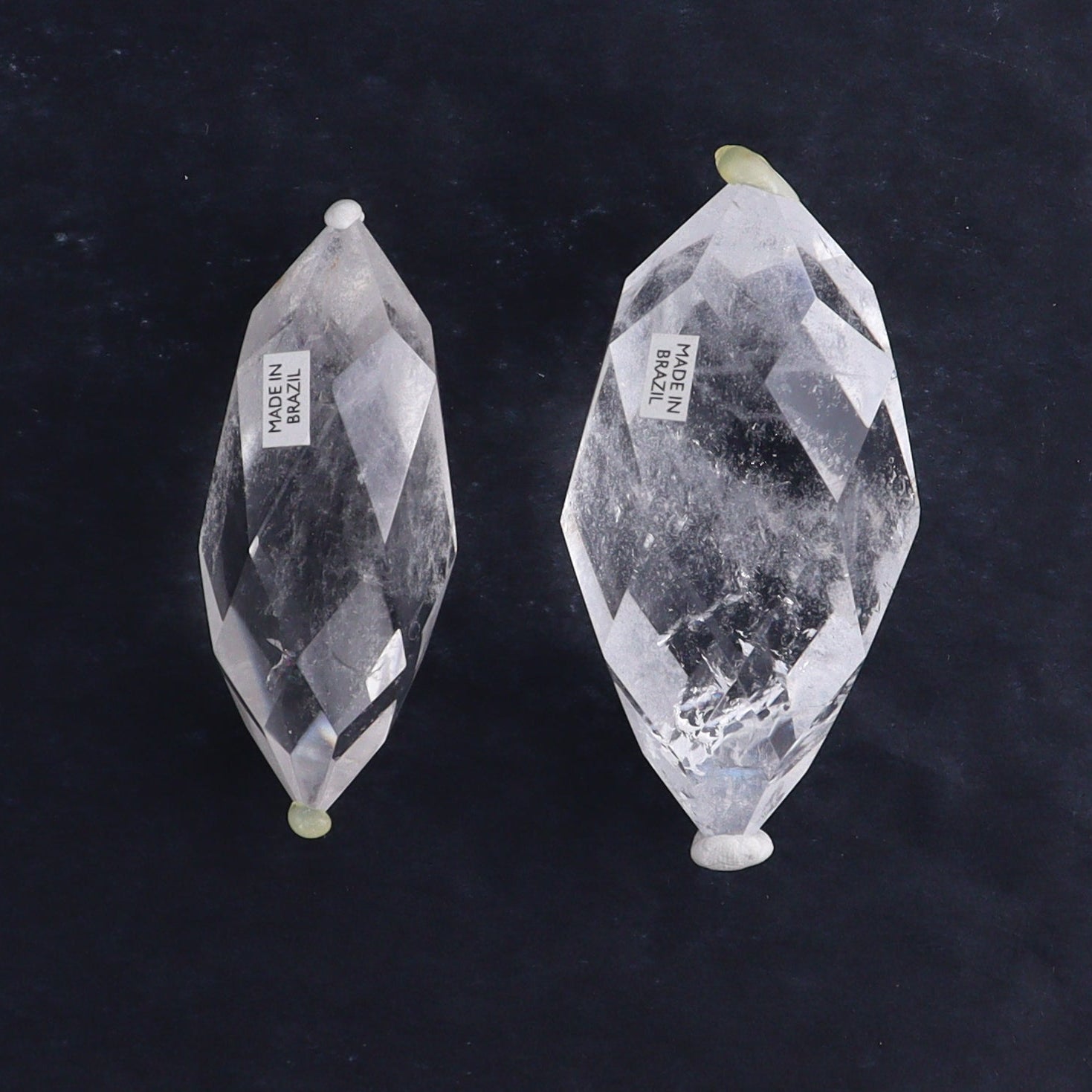 Quartz Faceted Double Points Set of 10 - Expert Wholesale and Supplier of Wholesale Crystals & Bulk Gemstones, ["Brazil","Clear Quartz","Mixed Carvings","Quartz"]