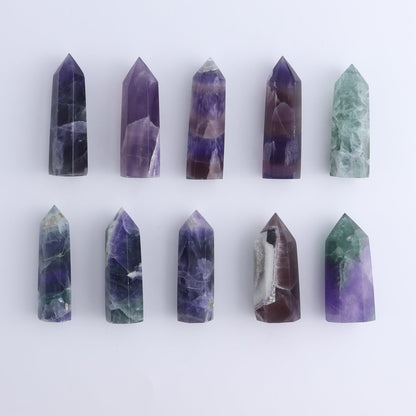 Lavender Fluorite Towers Set of 10