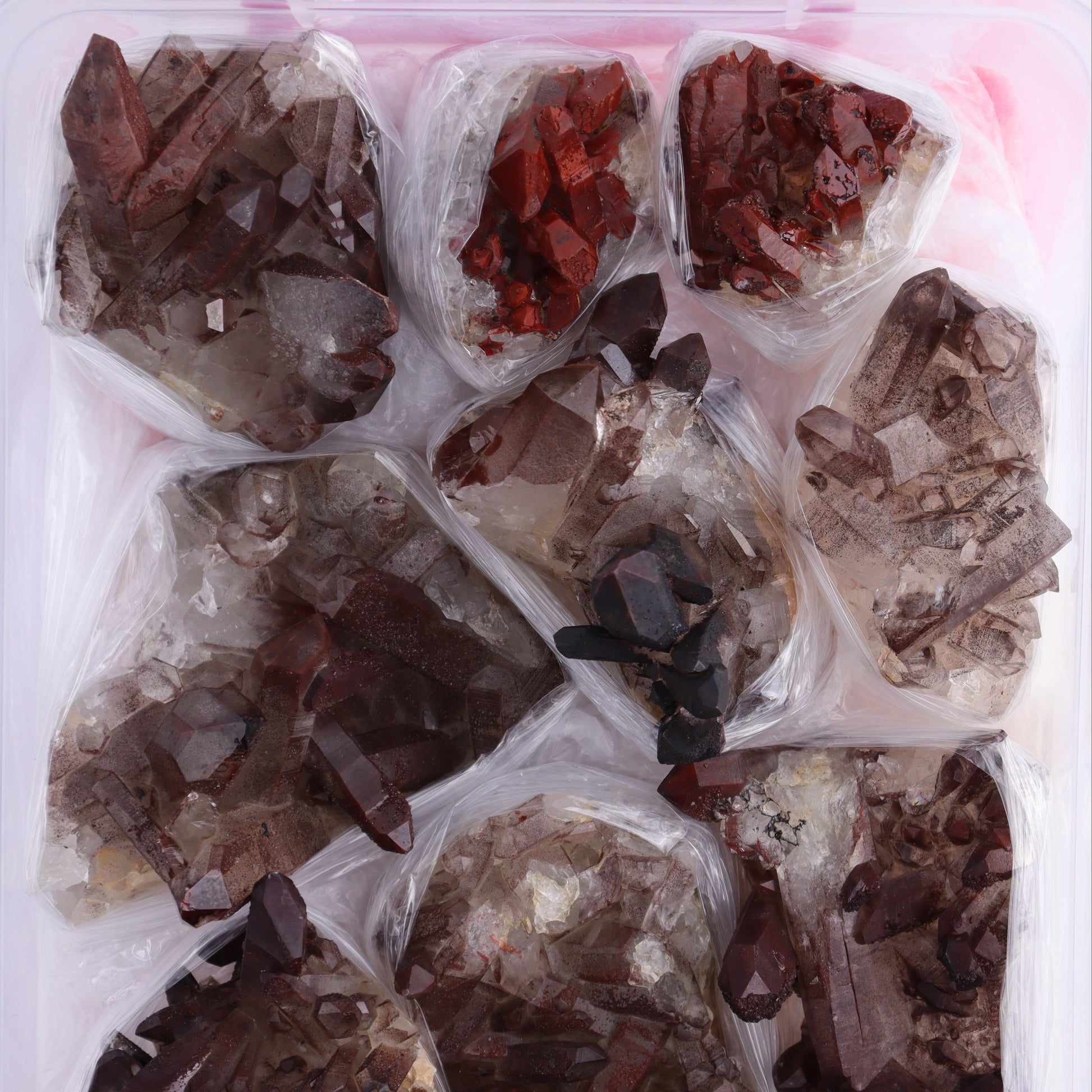 Quartz Hematite Inclusions Flat from Morocco - Expert Wholesale and Supplier of Wholesale Crystals & Bulk Gemstones, ["Flats","Hematite","Morocco","Quartz","Quartz Hematite"]