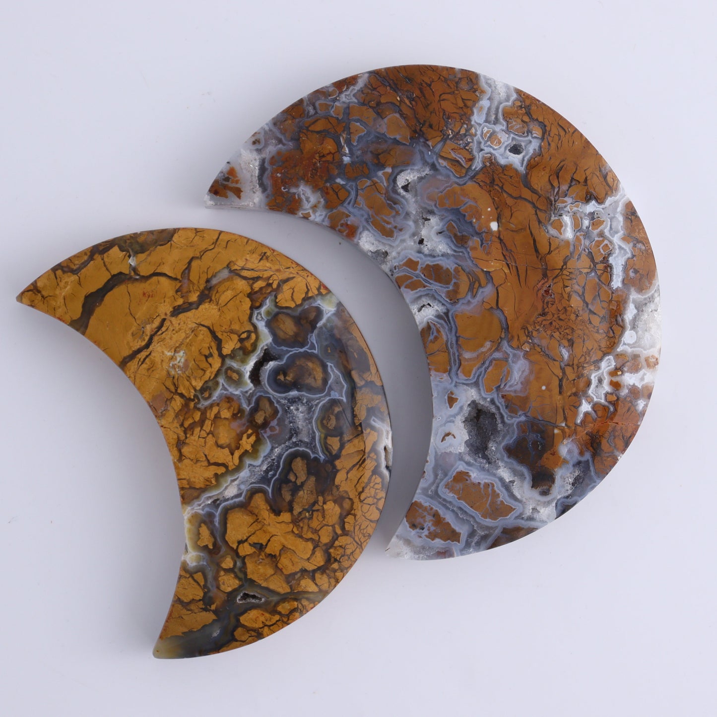 Brecciated Jasper Moons Set of 6 - Expert Wholesale and Supplier of Wholesale Crystals & Bulk Gemstones, ["Brecciated Jasper","Indonesia","moons"]