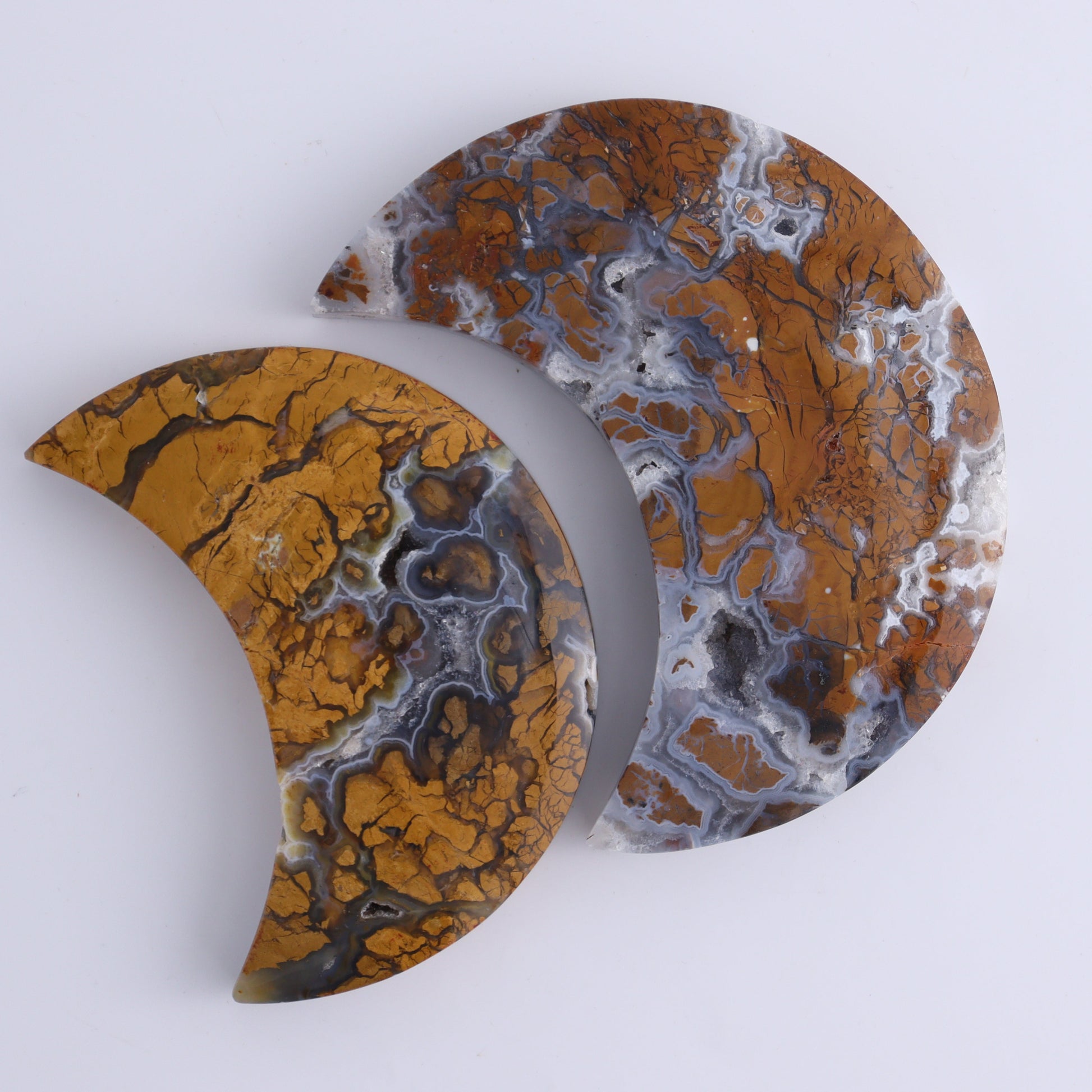Brecciated Jasper Moons Set of 6 - Expert Wholesale and Supplier of Wholesale Crystals & Bulk Gemstones, ["Brecciated Jasper","Indonesia","moons"]