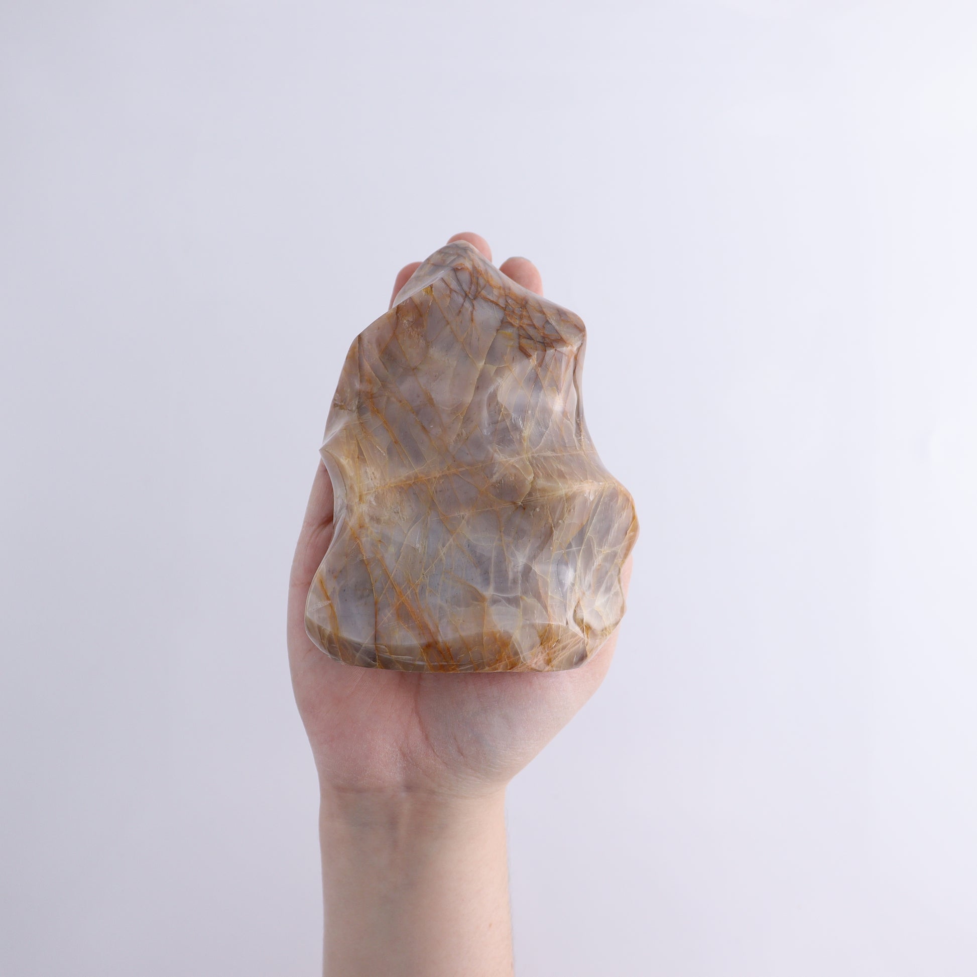 Peach Moonstone Flames Set of 10 - Expert Wholesale and Supplier of Wholesale Crystals & Bulk Gemstones, ["flames","Madagascar","Peach Moonstone"]