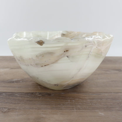 Mexican Onyx/Calcite Bowl 12"