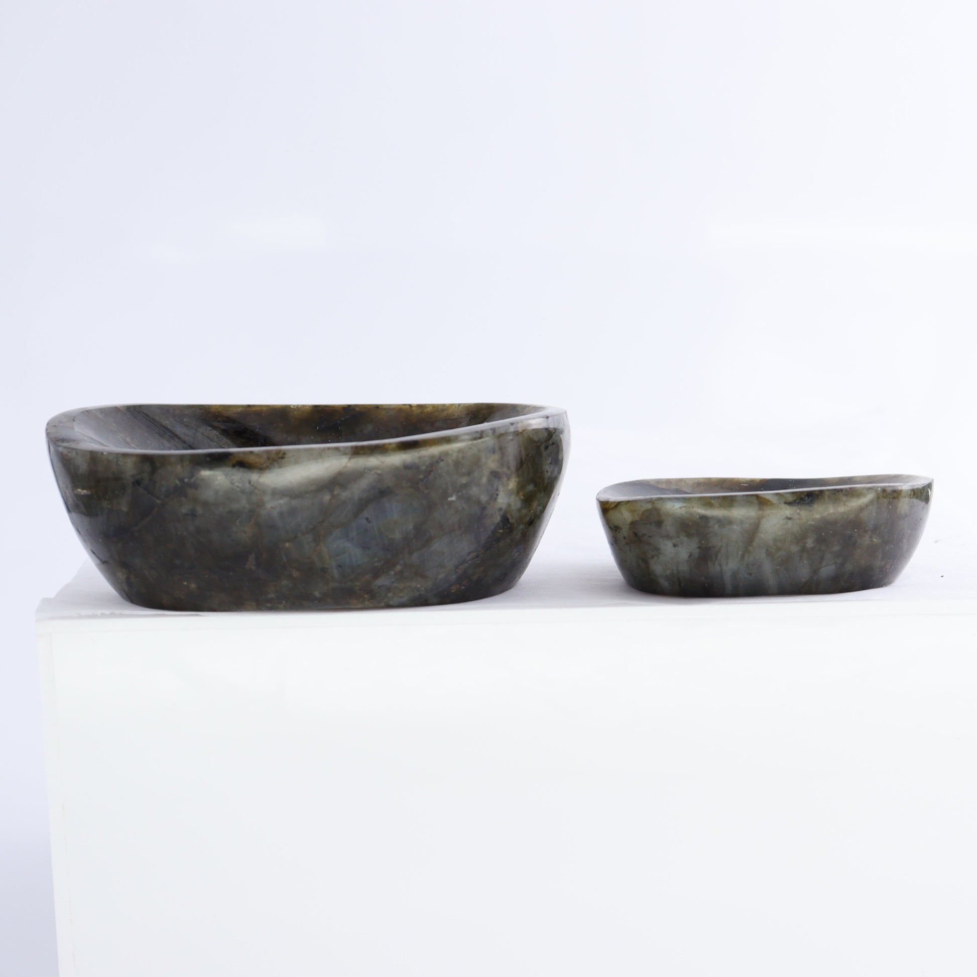 Labradorite Bowls Set of 10 - Expert Wholesale and Supplier of Wholesale Crystals & Bulk Gemstones, ["Bowls","Labradorite","Madagascar"]
