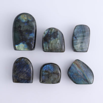 Labradorite Freeform Set of 6 - Expert Wholesale and Supplier of Wholesale Crystals & Bulk Gemstones, ["Freeforms","Labradorite","Madagascar"]