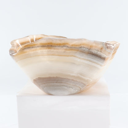 Mexican Onyx/Calcite Bowl 12"