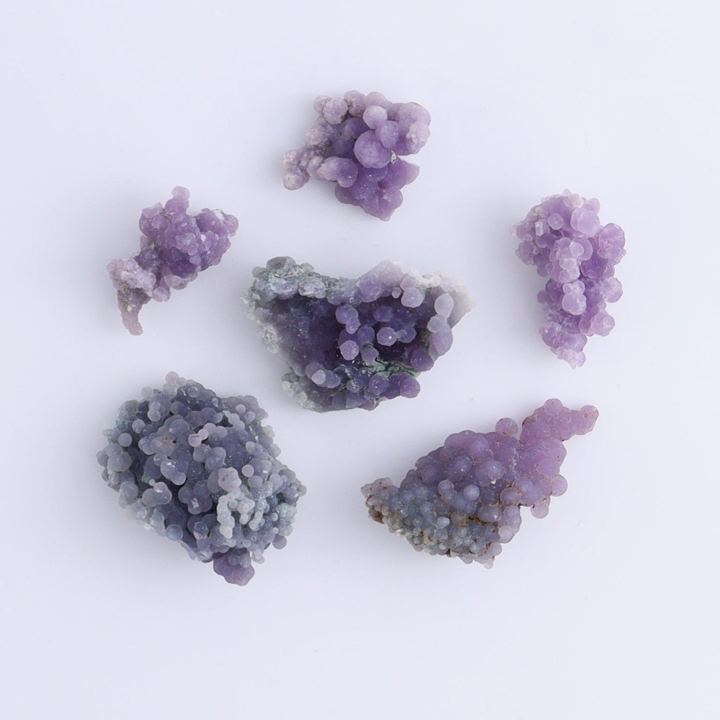 Grape Agate Cluster Set of 54 - Expert Wholesale and Supplier of Wholesale Crystals & Bulk Gemstones, ["Clusters","Grape agate","Indonesia"]