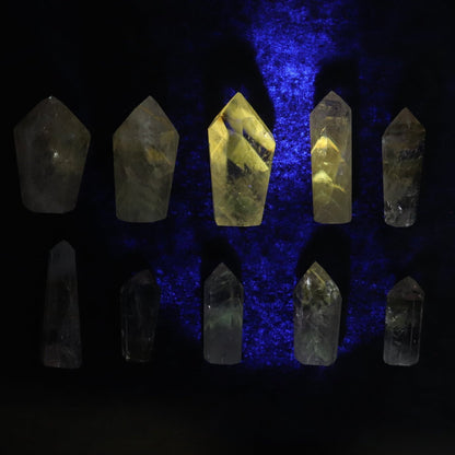 Powellite Amethyst UV Reactive Towers Set of 10