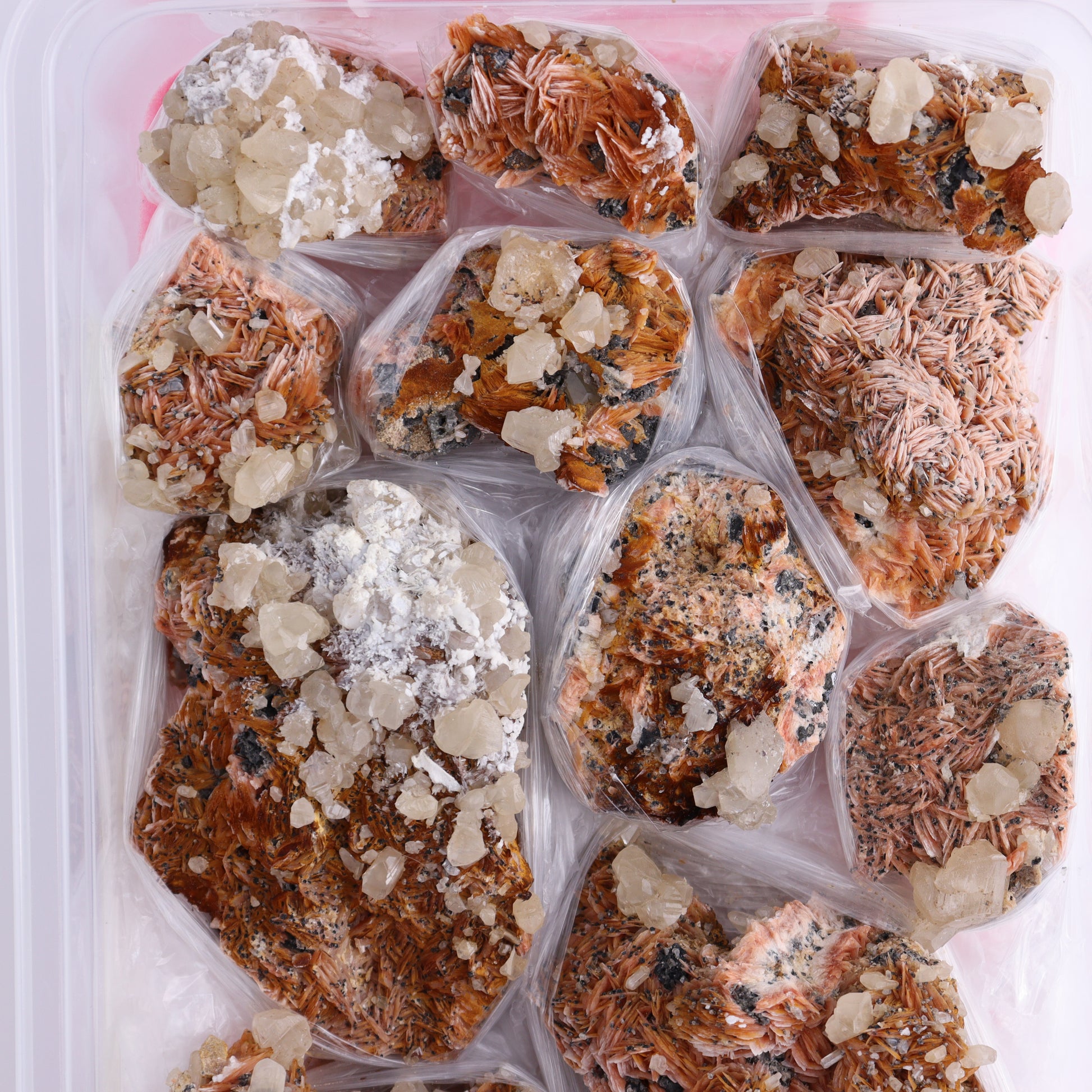 Cerussite Barite from Morocco Flat - Expert Wholesale and Supplier of Wholesale Crystals & Bulk Gemstones, ["Barite","Cerussite Barite","Clusters","Flats","Morocco"]