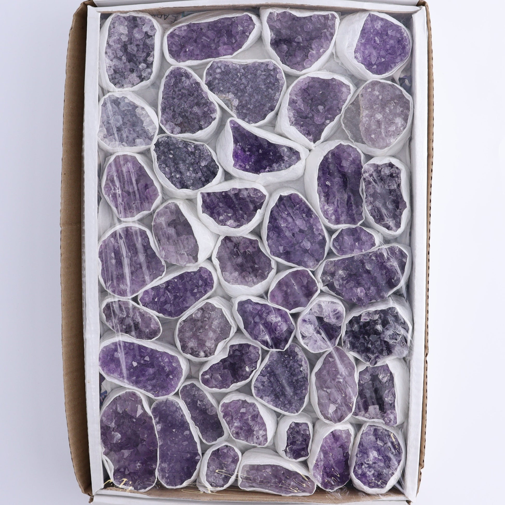 One Uruguay Amethyst Clusters Flat - Expert Wholesale and Supplier of Wholesale Crystals & Bulk Gemstones, ["Amethyst","flat","Flats","Uruguay"]