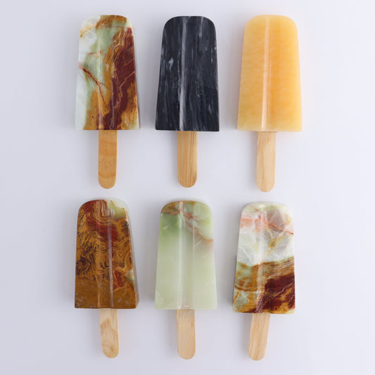 Onyx, Marble, & Calcite Popsicles Set of 6 - Expert Wholesale and Supplier of Wholesale Crystals & Bulk Gemstones, ["Catalog Onyx","Mexico","onyx","Popsicle"]