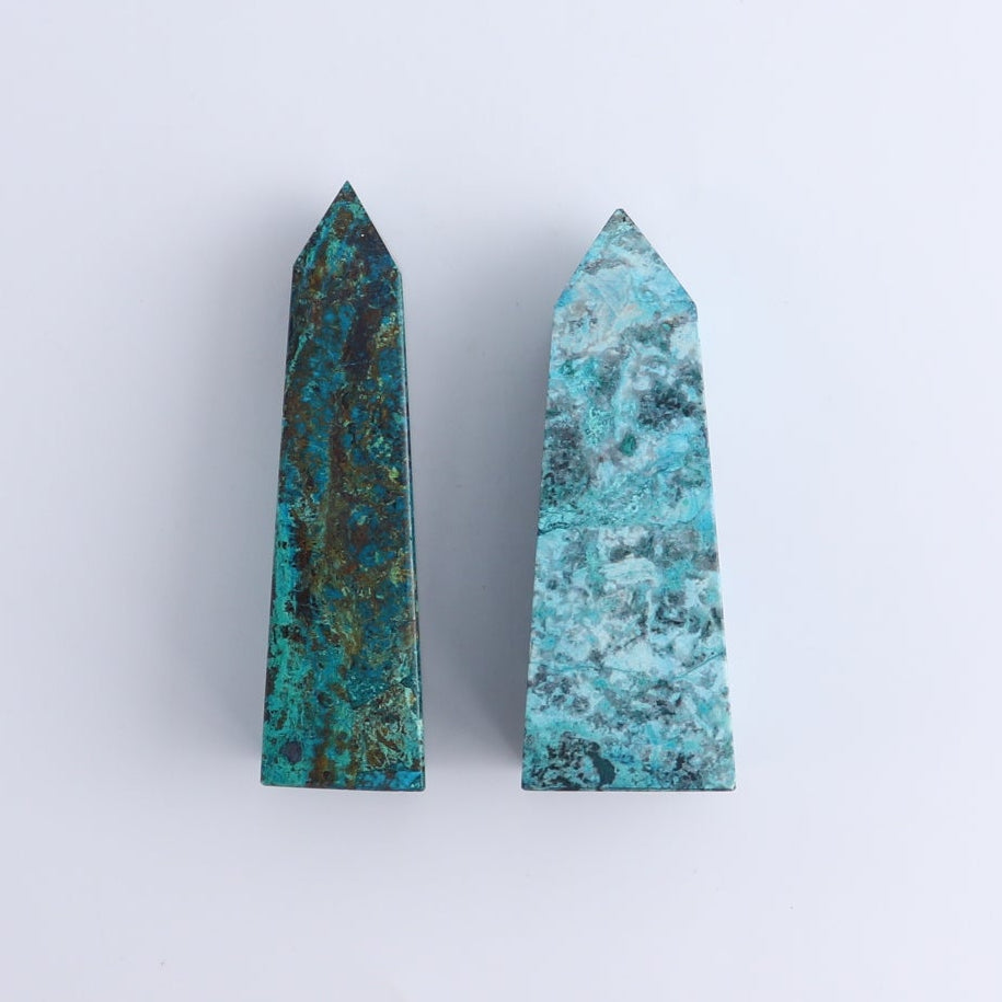 Chrysocolla Towers Set of 6
