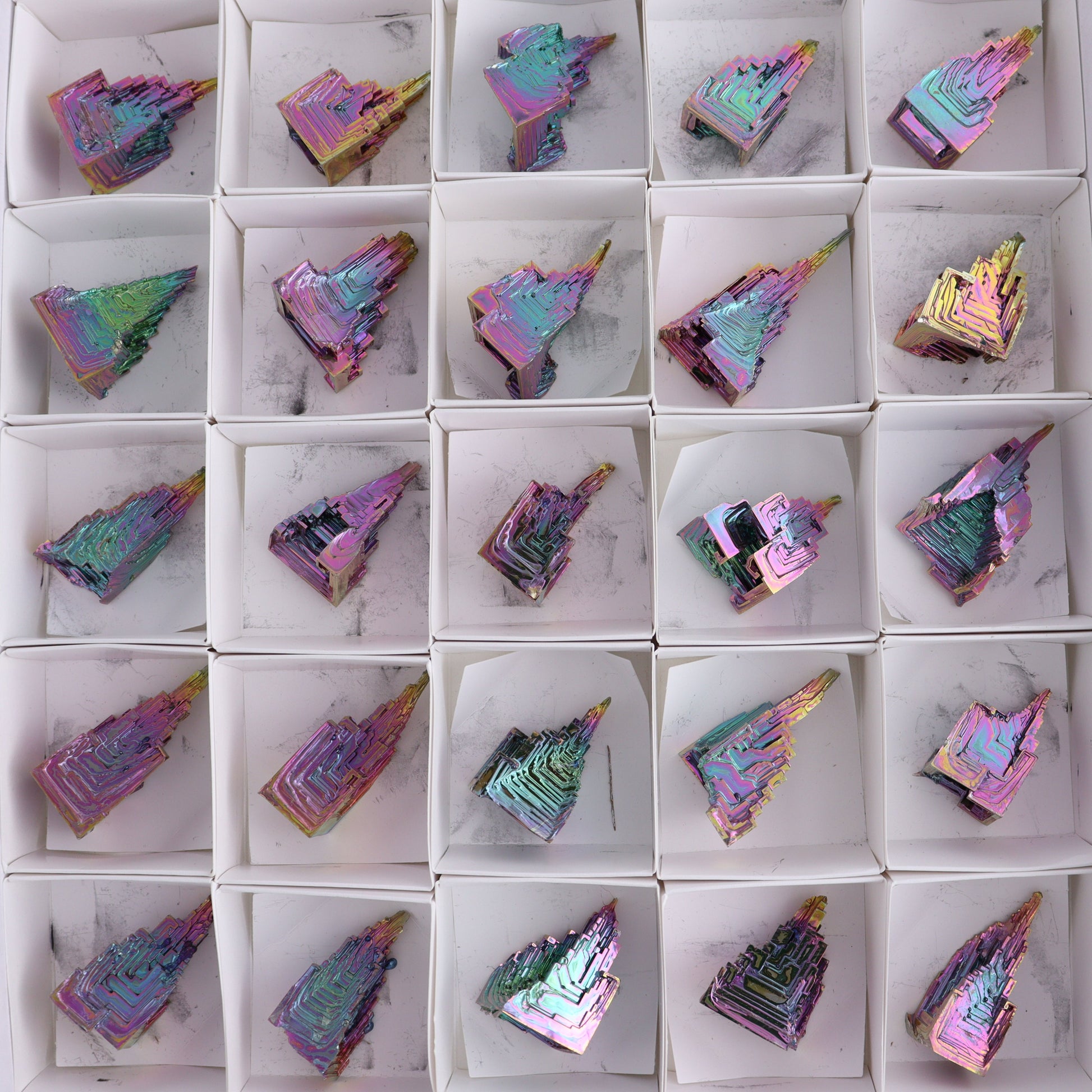 Bismuth Set of 35 - Expert Wholesale and Supplier of Wholesale Crystals & Bulk Gemstones, ["Bismuth"]