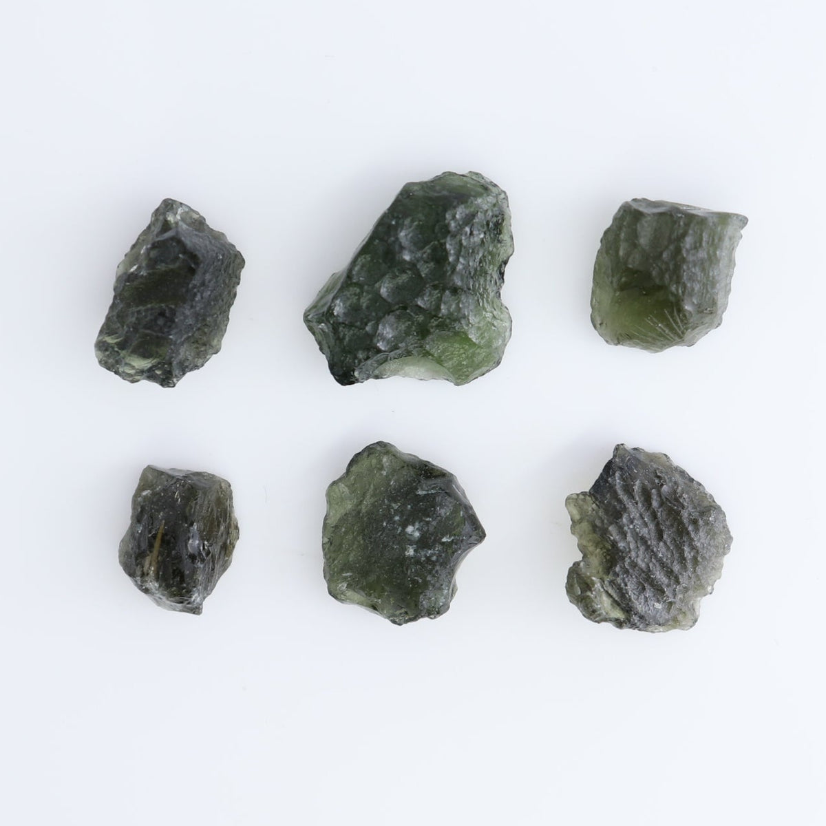 Moldavite Pieces Set of 6