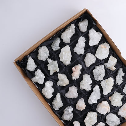 Apophyllite Clusters Flat of 35 - Expert Wholesale and Supplier of Wholesale Crystals & Bulk Gemstones, ["Apophyllite","Clusters","Flats"]