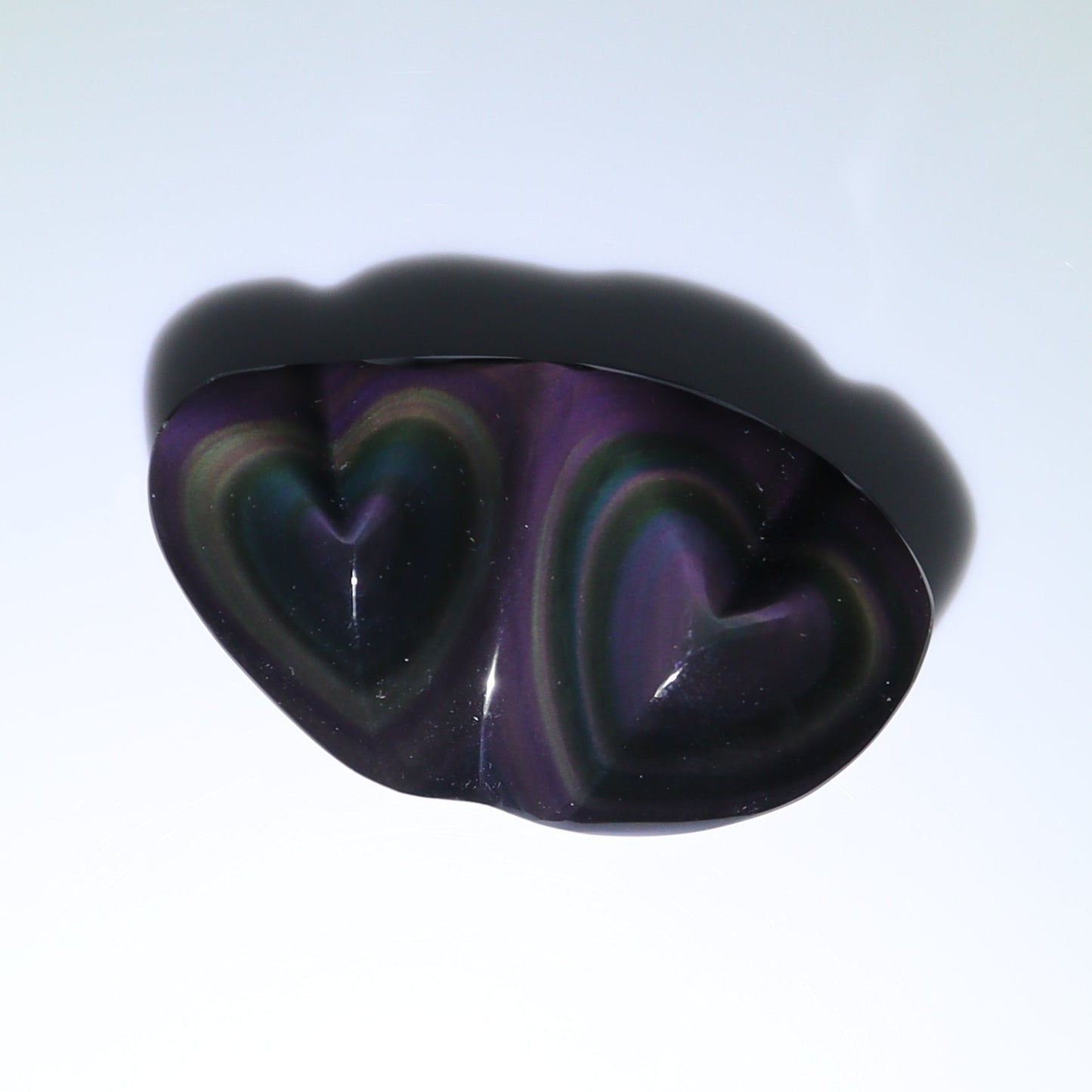 Rainbow Obsidian Heart Set of 4 - Expert Wholesale and Supplier of Wholesale Crystals & Bulk Gemstones, ["Hearts","Mexico","Obsidian","Rainbow Obsidian"]