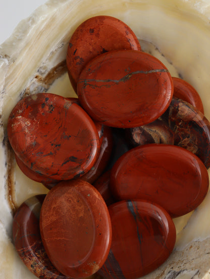 1/2kg Red Jasper Worry Stones - Expert Supplier of Wholesale Crystals & Bulk Gemstones