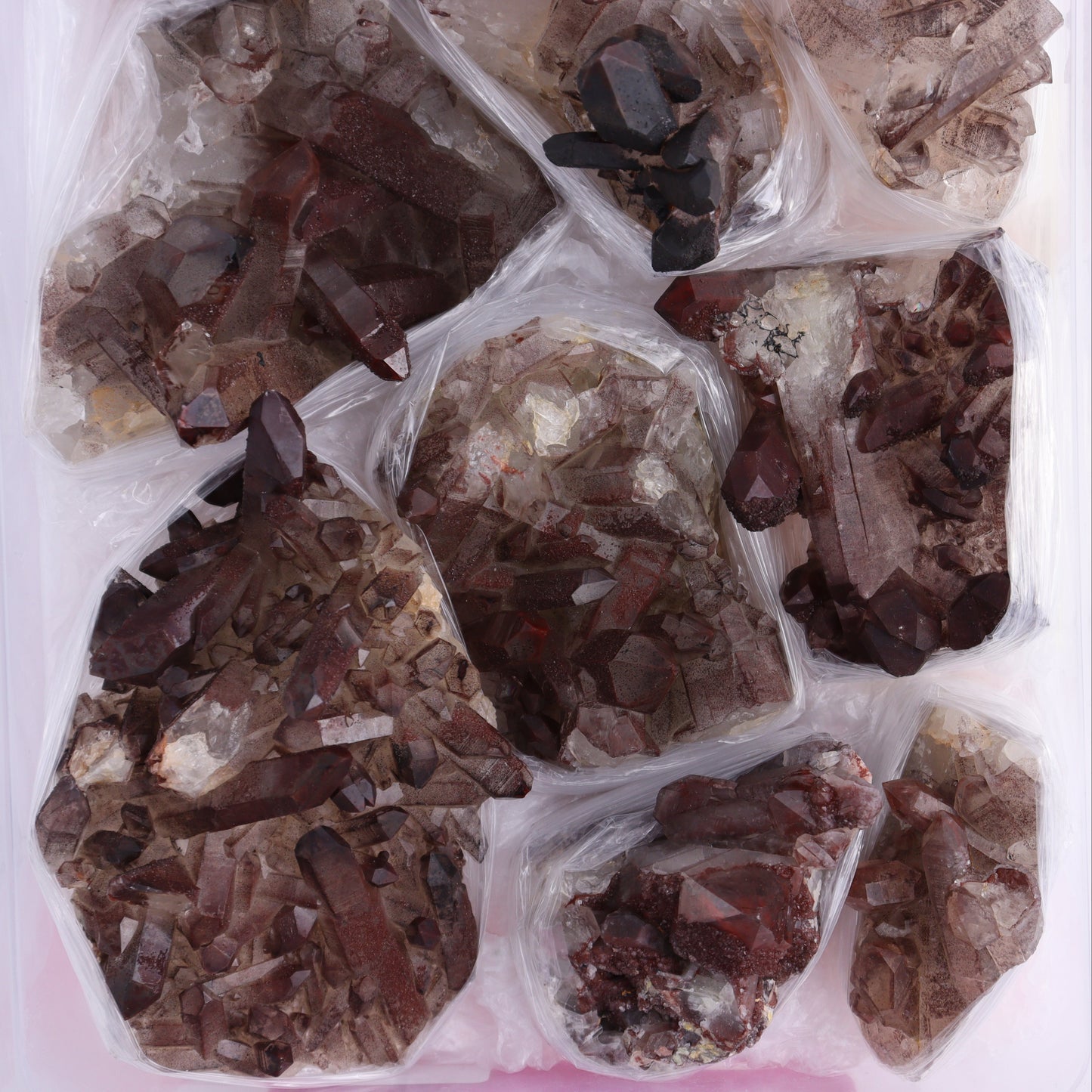 Quartz Hematite Inclusions Flat from Morocco - Expert Wholesale and Supplier of Wholesale Crystals & Bulk Gemstones, ["Flats","Hematite","Morocco","Quartz","Quartz Hematite"]