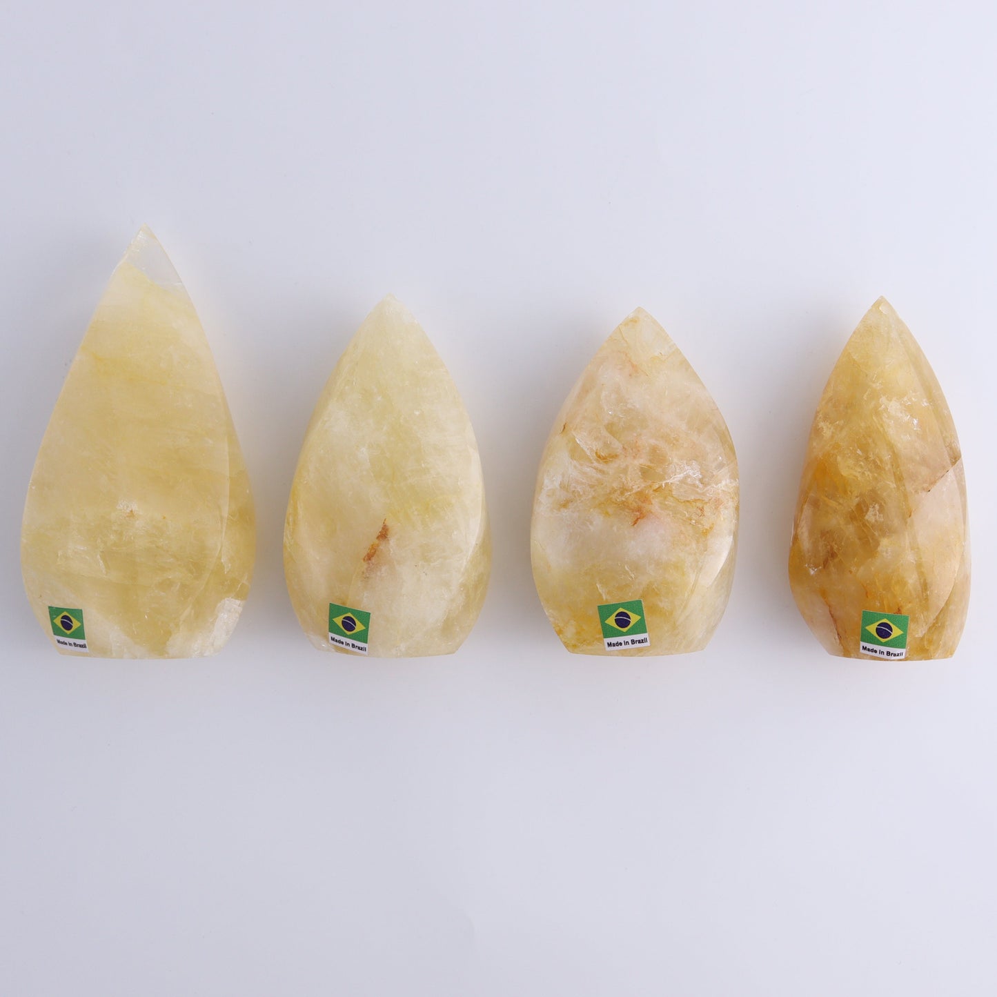 Golden Healer Flames Set of 4 - Expert Wholesale and Supplier of Wholesale Crystals & Bulk Gemstones, ["Brazil","flames","Golden Healer"]