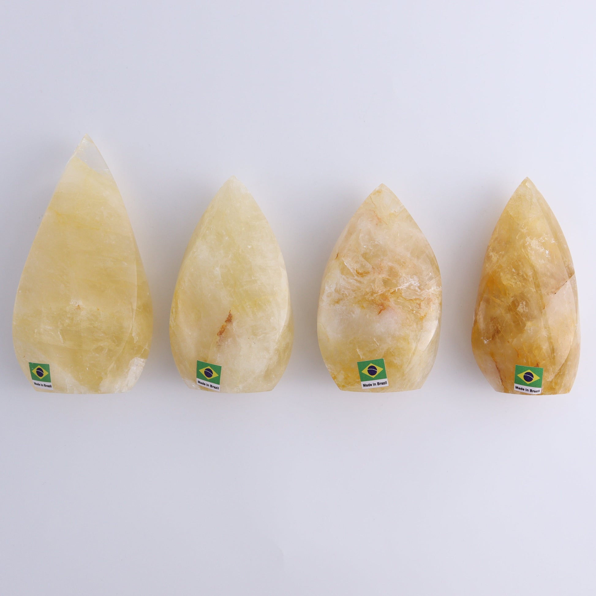 Golden Healer Flames Set of 4 - Expert Wholesale and Supplier of Wholesale Crystals & Bulk Gemstones, ["Brazil","flames","Golden Healer"]