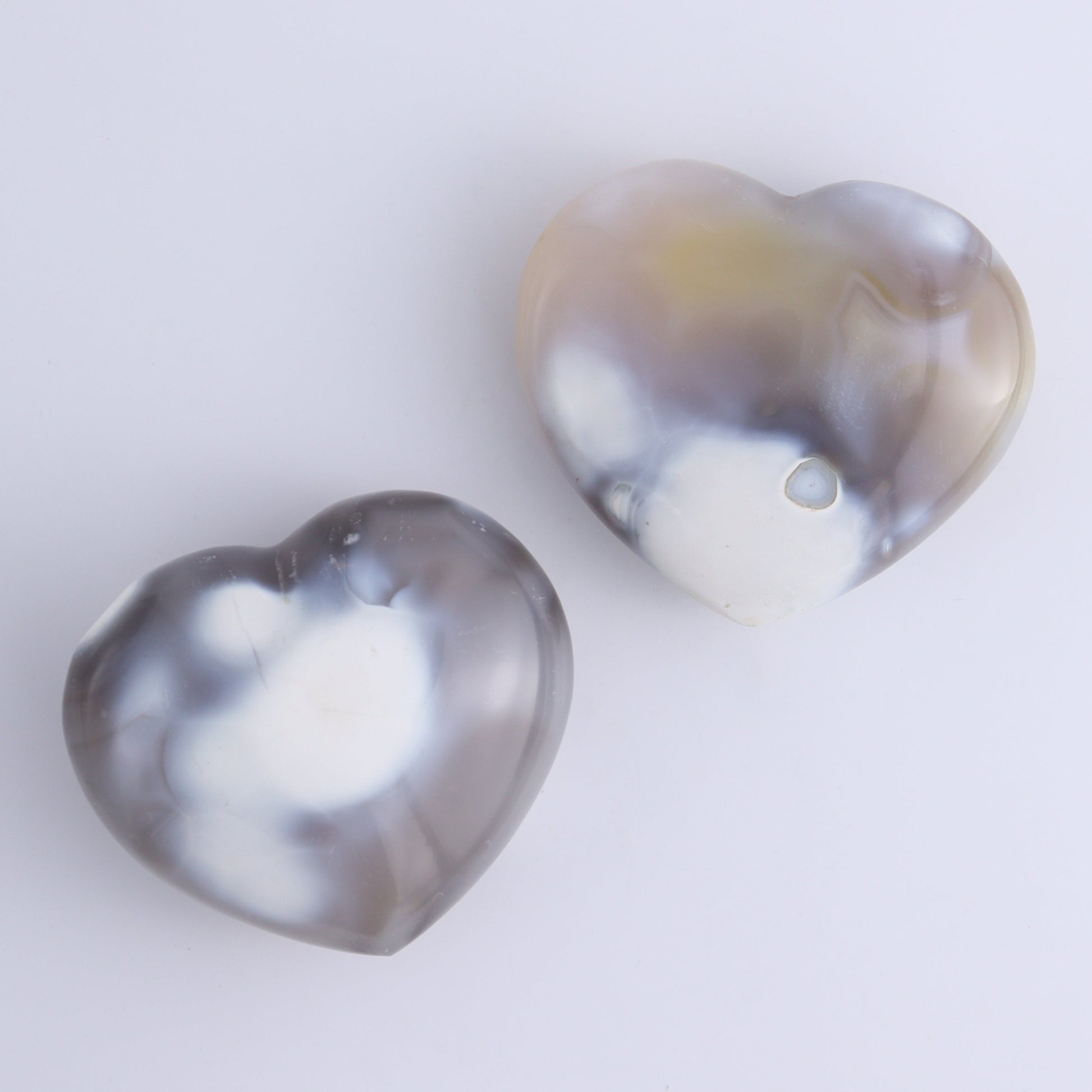Orca Agate Hearts Set of 6 - Expert Wholesale and Supplier of Wholesale Crystals & Bulk Gemstones, ["Hearts","Madagascar","Orca Agate"]