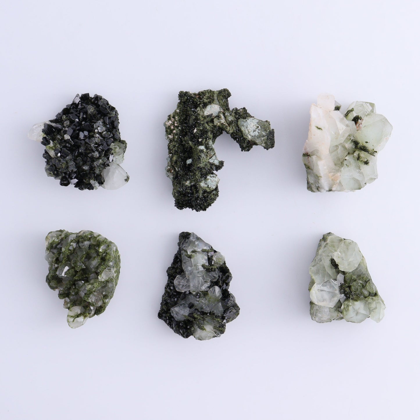Epidote Set of 15 - Expert Wholesale and Supplier of Wholesale Crystals & Bulk Gemstones, ["epidote","flat","Flats"]